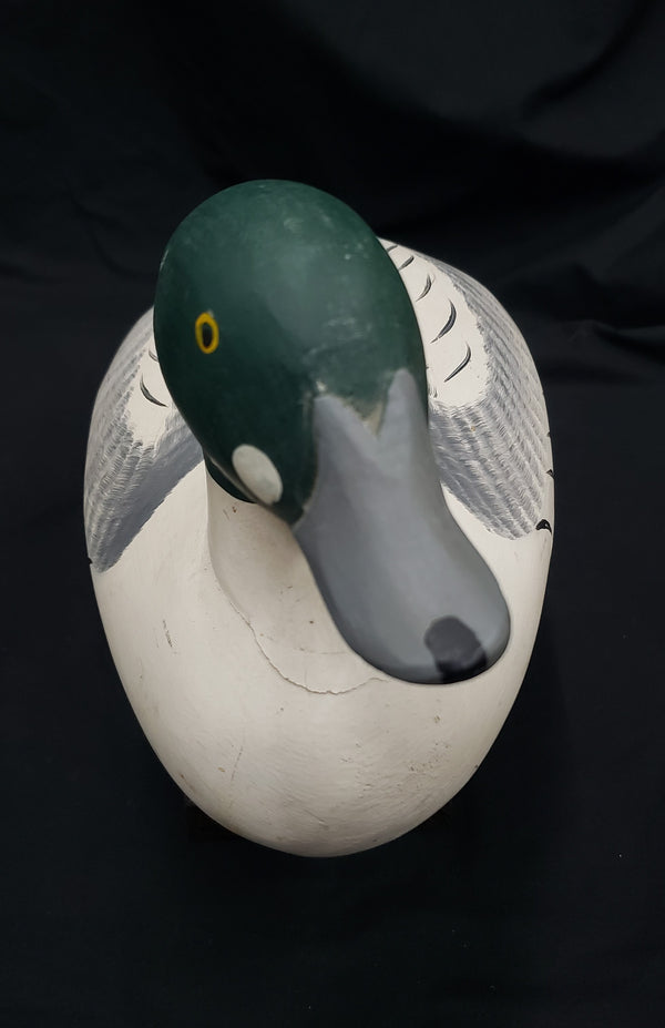 1958 R. Madison Mitchell Duck Decoy 13 1/2" x  5 3/4" x 6 3/4" Tall GS00340