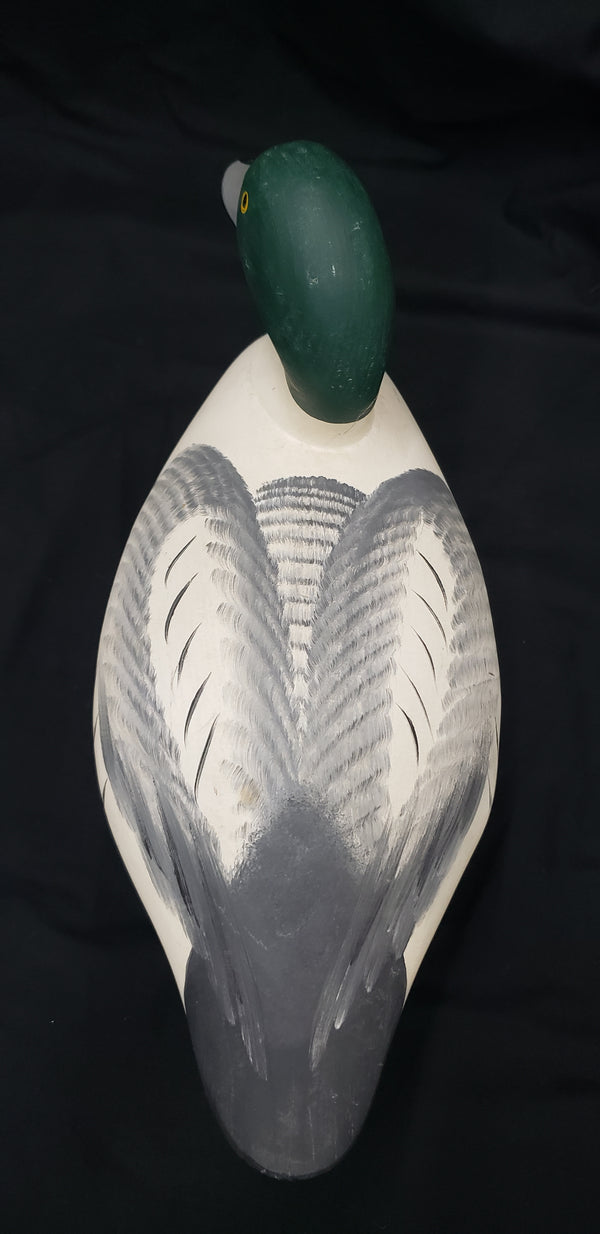 1958 R. Madison Mitchell Duck Decoy 13 1/2" x  5 3/4" x 6 3/4" Tall GS00340