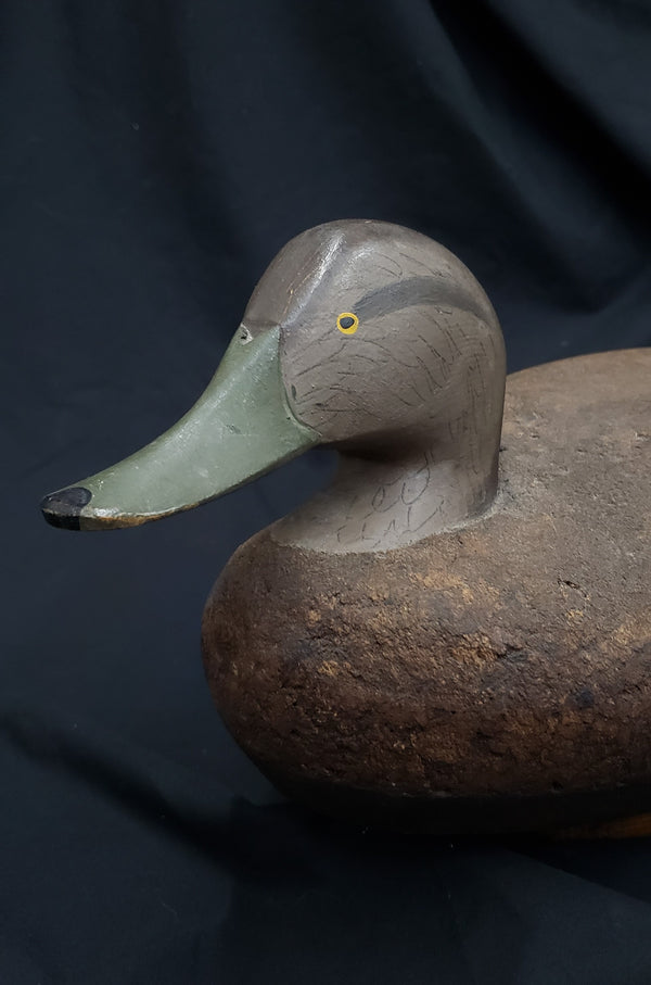 1976 R. Madison Mitchell Cork Duck Decoy 17" x 8 1/2" x 8" GS00347