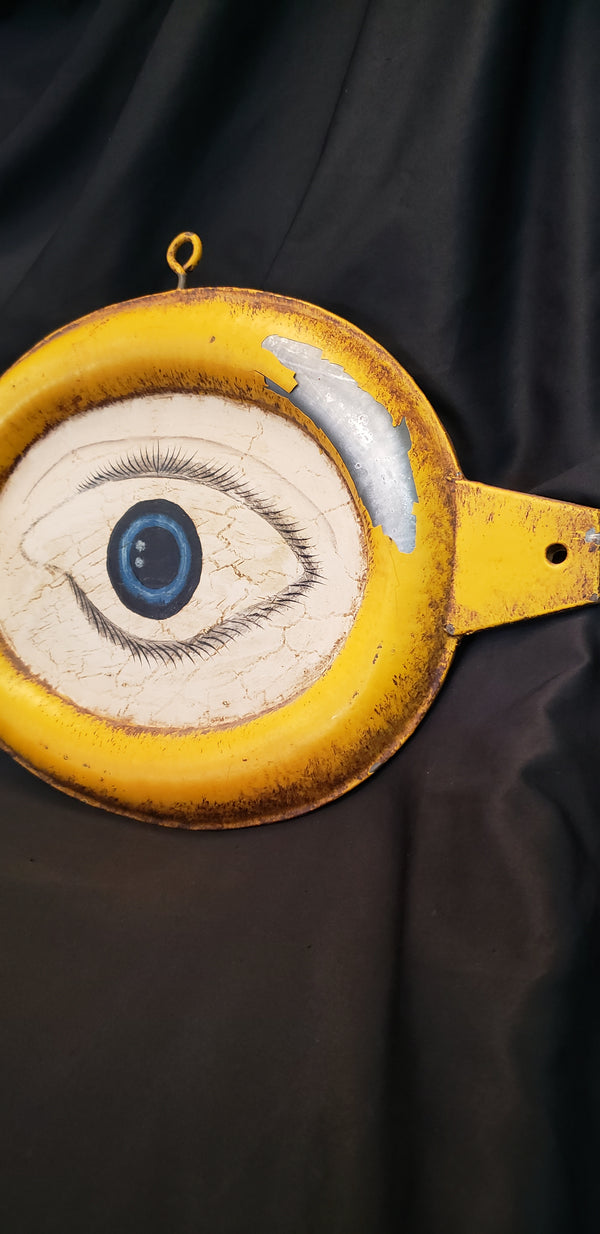 Vintage Eye Doctor Double Sided Hanging Metal Sign 37" x 10 1/4" GS00352
