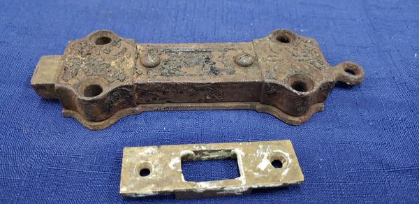 Original  Pair of Victorian Eastlake Bolt Locks with Keepers GS00385