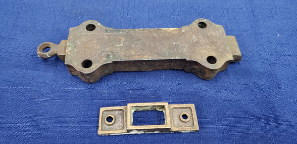 Original  Pair of Victorian Eastlake Bolt Locks with Keepers GS00385