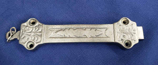 Restored Cast Iron Victorian Eastlake Spring Lock 6 3/4" x 1 7/8" GS00398