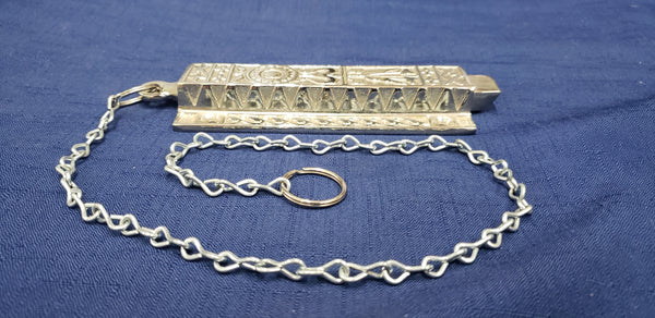 Restored Victorian Eastlake French Door Bolt Lock with Chain GS00399