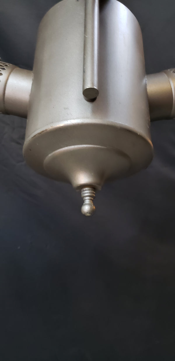 Restored Converted Gas to Electric 2 Light Ceiling Fixture  22" x 20" GS00413