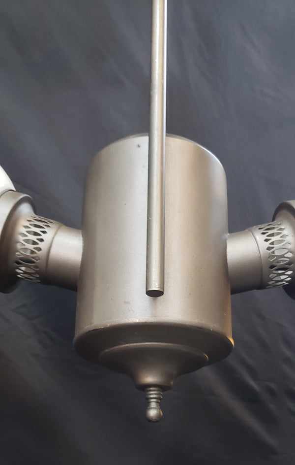 Restored Converted Gas to Electric 2 Light Ceiling Fixture  22" x 20" GS00413