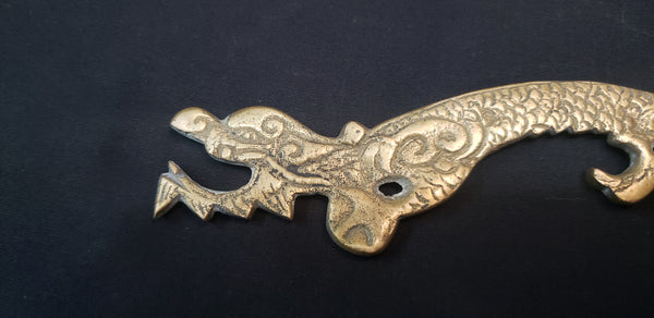 Pair of Ornate Solid Brass Griffin Swivel Hall Tree Hooks 8" x 3 3/8" GS00419