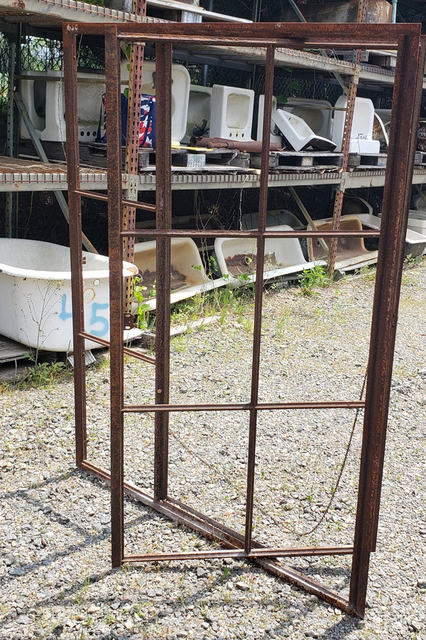 9 Pane Steel Swing Out Casement Window Frames 62" T x  50" W GS00446