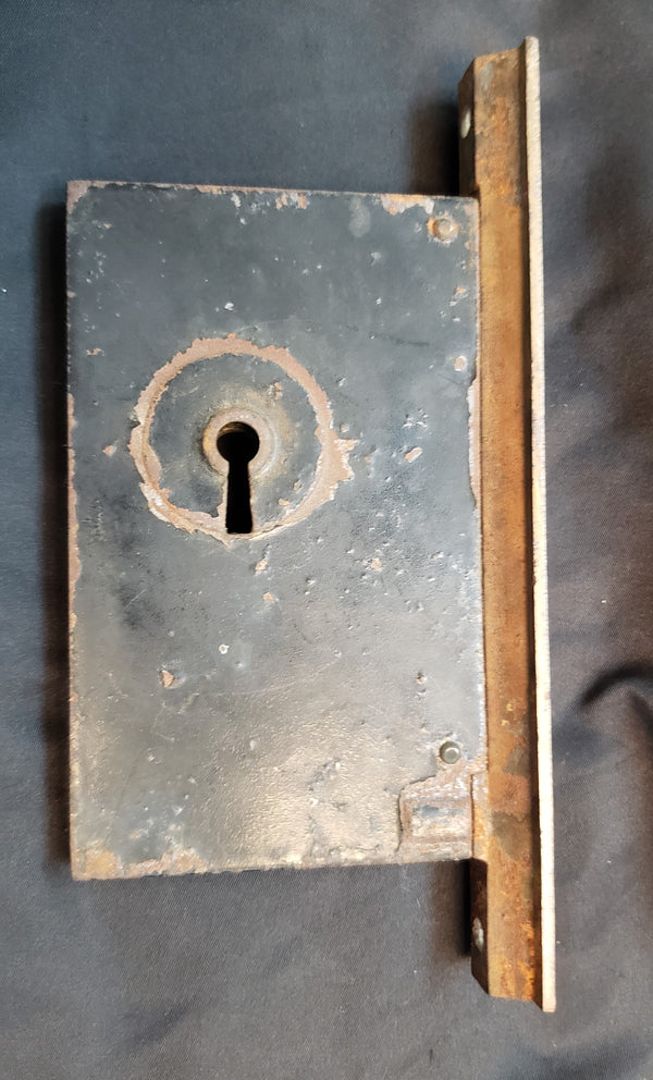 Restored Victorian Corbin Pocket Door Lock Set with Key GS00452