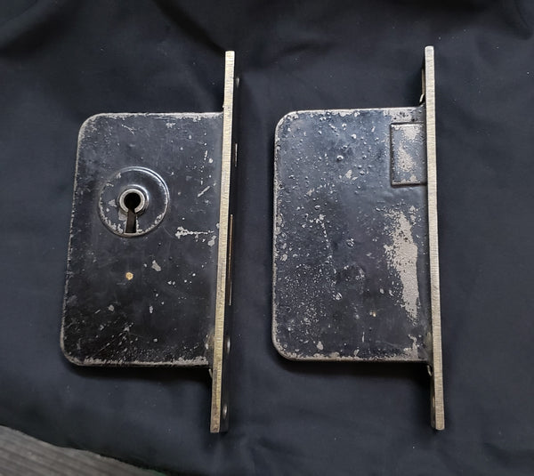 Restored Pocket Door Mortice Lock Set GS00469
