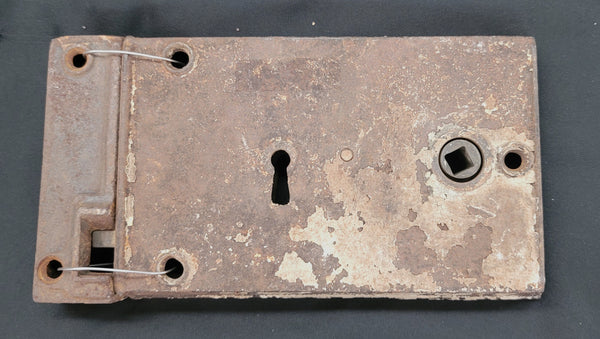 Left Side Rim Lock  with  Keeper 6" Wide x 3 7/8" Tall GS00489