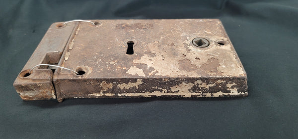 Left Side Rim Lock  with  Keeper 6" Wide x 3 7/8" Tall GS00489