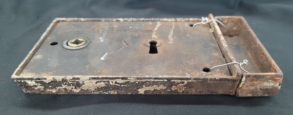 Left Side Rim Lock  with  Keeper 6" Wide x 3 7/8" Tall GS00489