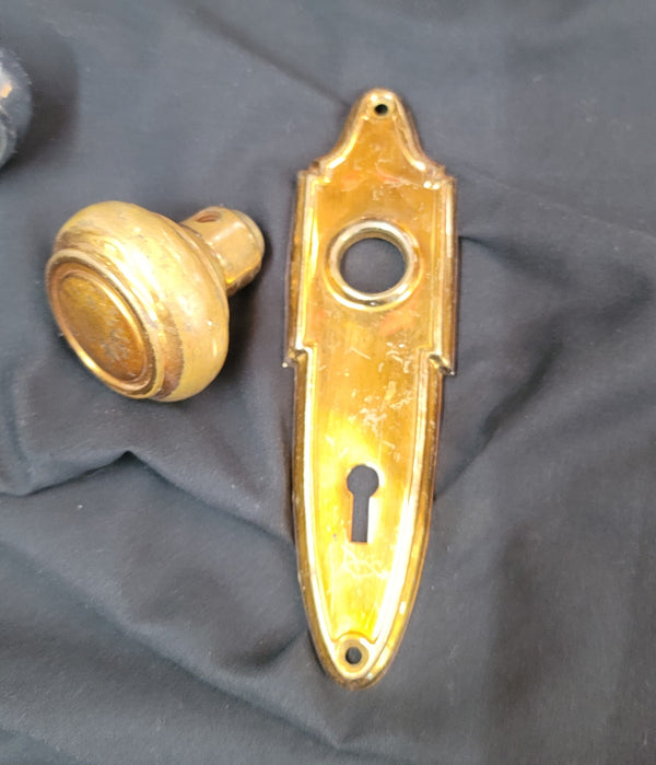 Brass & Chrome Mortice Lock Set w/ Privacy Thumb Turn GS00503