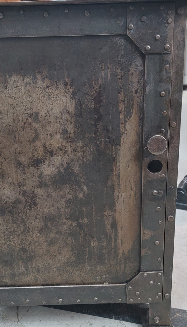 19th Century Restored Industrial Hand-Riveted Machinist Cabinet GS00506