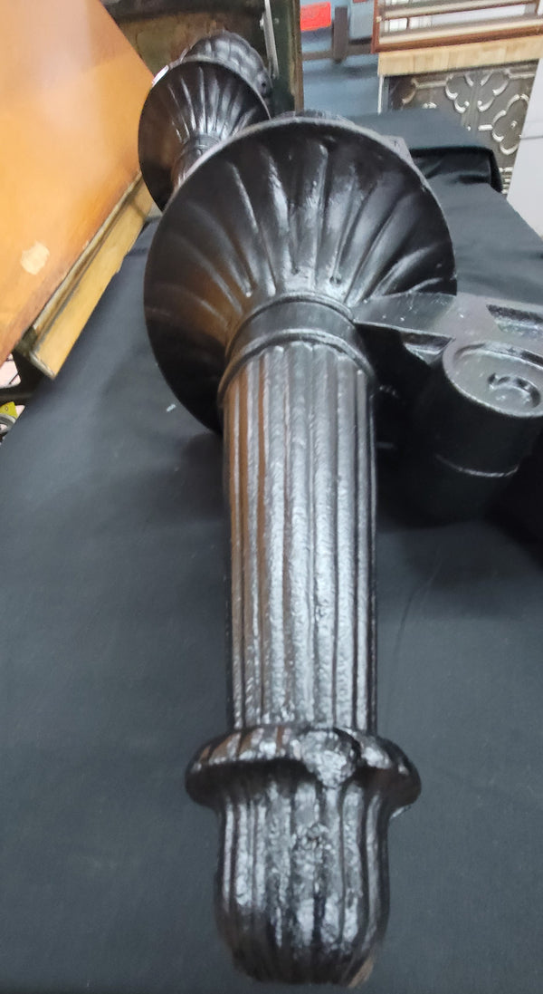 Pair of Huge Restored Cast Iron Sconces 30" x 17' x 9" GS00508
