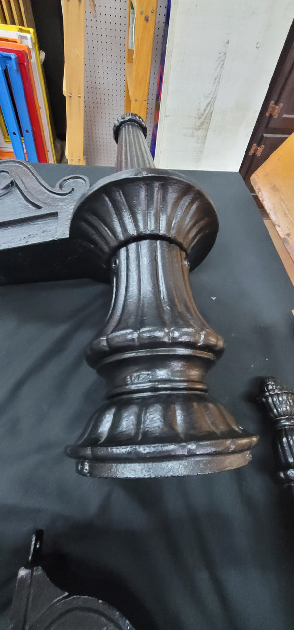 Pair of Huge Restored Cast Iron Sconces 30" x 17' x 9" GS00508