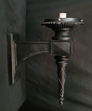 Large Restored Art Deco Cast Iron Sconce 23 1/2