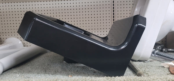 Restored Vintage Black Cast Iron Wall Mounted Sink 20" W x 18" D x 10" T GS00520