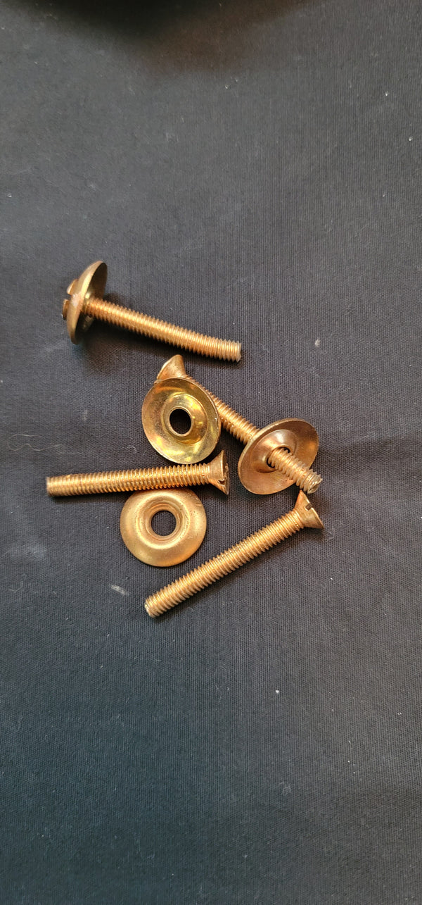 Pair of Vintage Solid Brass Door Handle Pulls 7 1/2" GS00524