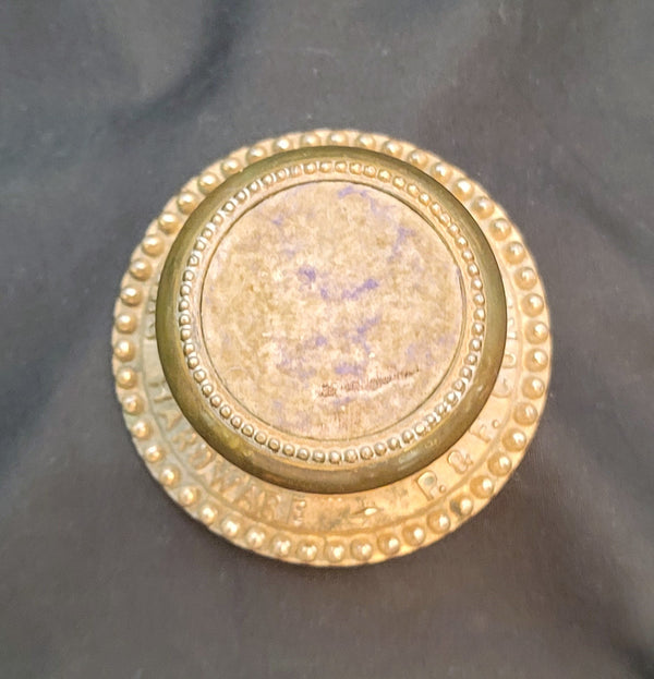 Rare Solid Brass Pin Cushion by P.F. Corbin Fine Builders Hardware GS00563