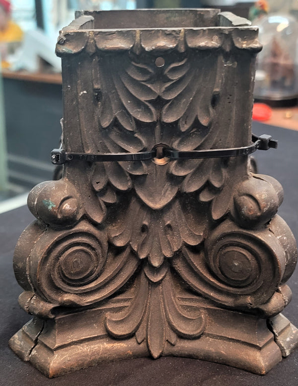4 Piece Decorative Solid Bronze Column or Post Bracket 6" Sq. x 6 1/8" T GS00565
