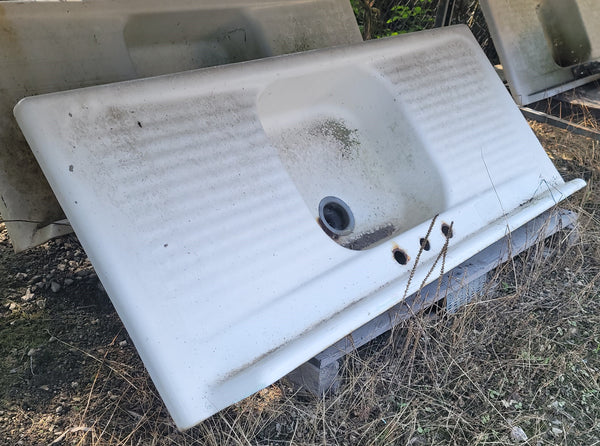 Cast Iron Farm Sink with Double Drain Boards GS00567