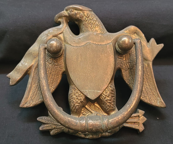 Solid Brass Bald Eagle Door Knocker 6" x 7" GS00573