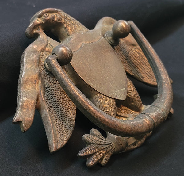 Solid Brass Bald Eagle Door Knocker 6" x 7" GS00573