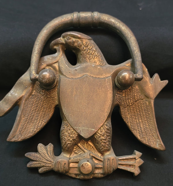 Solid Brass Bald Eagle Door Knocker 6" x 7" GS00573