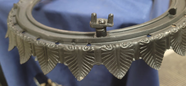 1899 Large Victorian Street Lamp Frame Electrified 29" x 18" GS00840