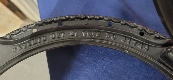 1899 Large Victorian Street Lamp Frame Electrified 29" x 18" GS00840