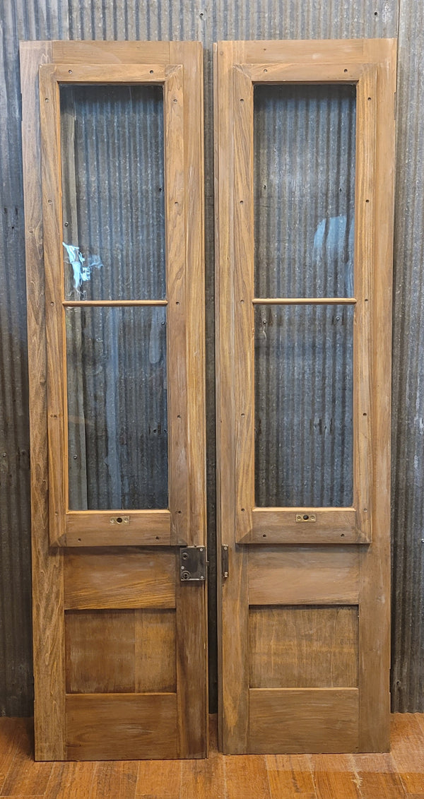 Custom Built 1800s Style Glass & Wood Retail Doors w/ Removeable Panels GS00846