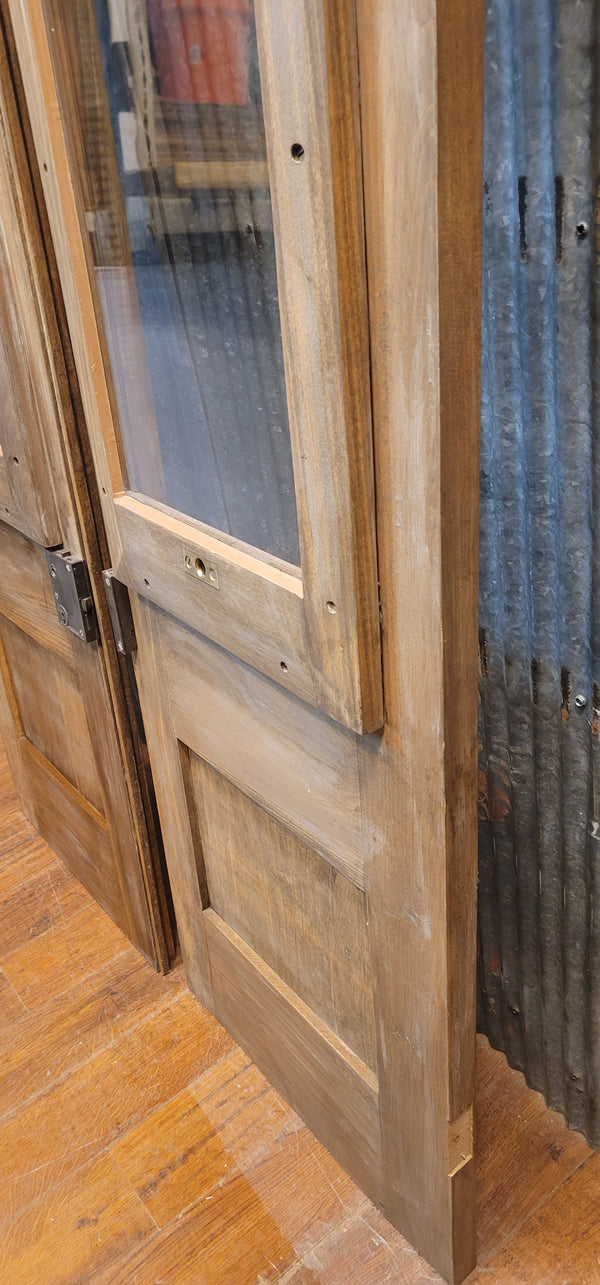 Custom Built 1800s Style Glass & Wood Retail Doors w/ Removeable Panels GS00846