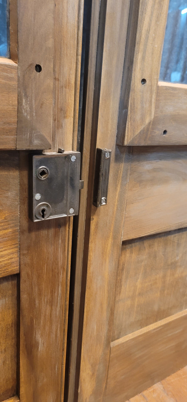 Custom Built 1800s Style Glass & Wood Retail Doors w/ Removeable Panels GS00846