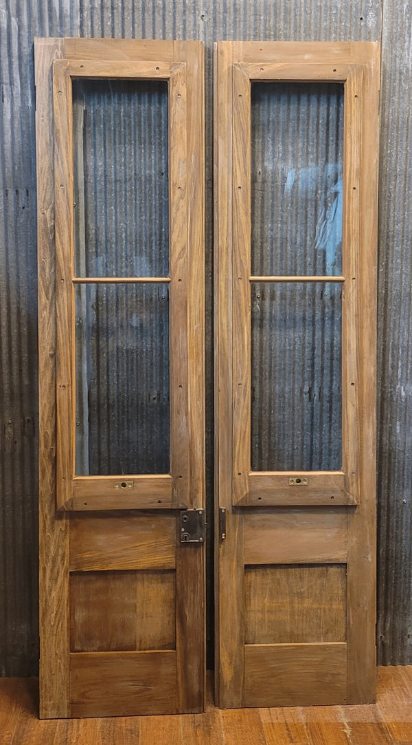 Custom Built 1800s Style Glass & Wood Retail Doors w/ Removeable Panels GS00846