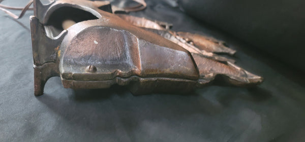 Vintage Cast Iron Galleon Sailing Ship Table Lamp 13" x 11" GS00872