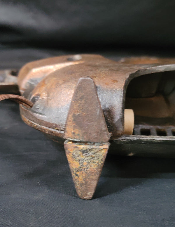 Vintage Cast Iron Galleon Sailing Ship Table Lamp 13" x 11" GS00872