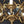 Load image into Gallery viewer, Hexagon Shaped 6 Light Ornate Brass &amp; Glass Chandelier 19"x 17" GS00921
