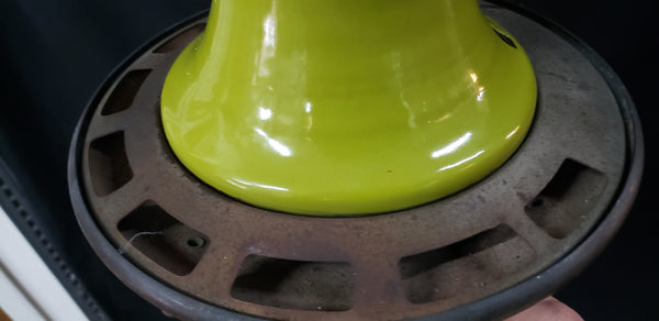 Rare Chartreuse Green Porcelain & Brass Humphrey ARC Gas Chandelier 28" GS00922