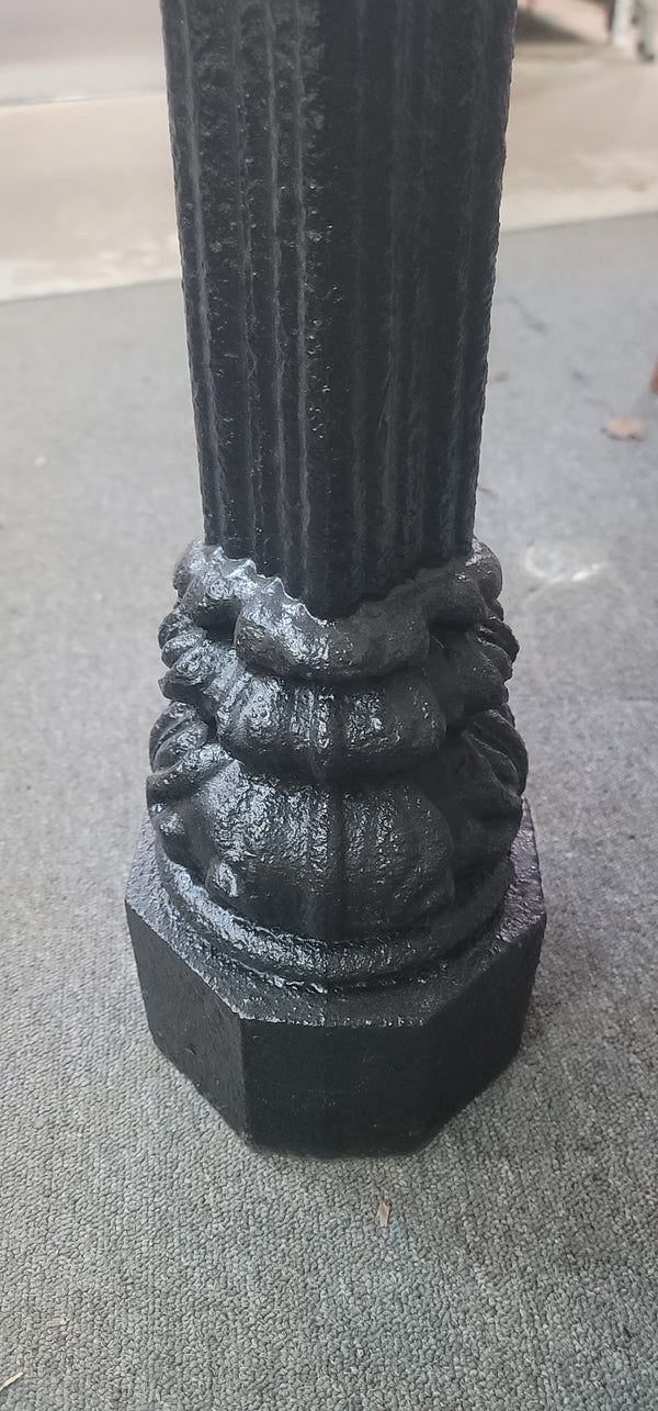 Restored Cast Iron Newel Post w/ Ball Top Finial 42 1/2" Tall GS00926