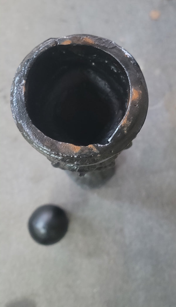 Restored Cast Iron Newel Post w/ Ball Top Finial 42 1/2" Tall GS00926