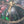 Load image into Gallery viewer, Restored Victorian 6 Light Chandelier w/ Slag Glass &amp; Shades 26" x 35" GS01071
