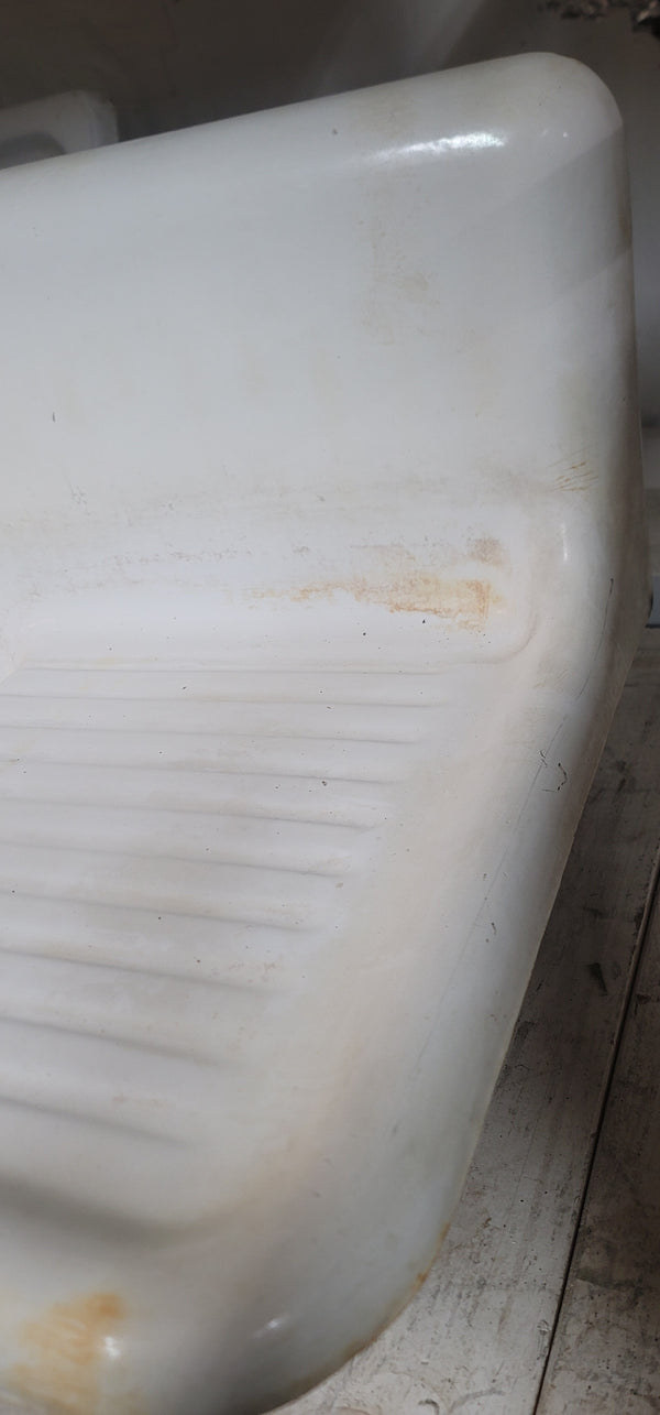 Cast Iron Farm Sink with Double Drain Boards & Tall Back Splash GS00566