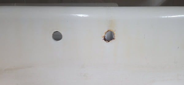 Cast Iron Farm Sink with Double Drain Boards & Tall Back Splash GS00566
