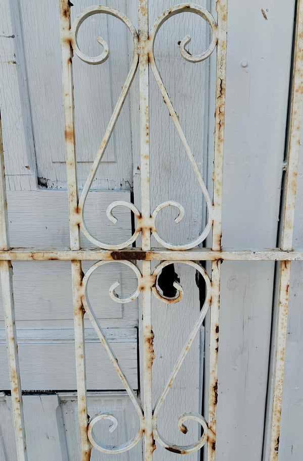 Antique Iron Gate Panel w/ Scrollwork GA20505