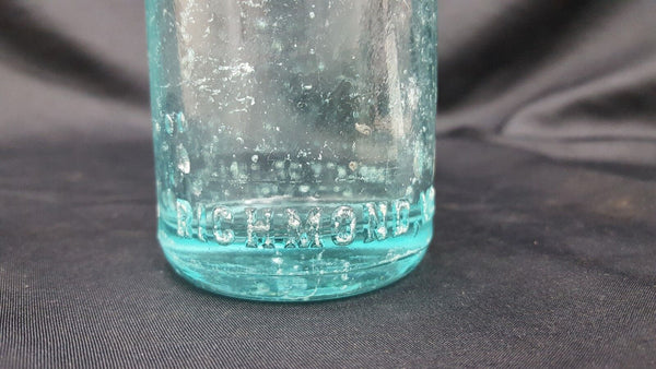 1940's Aqua Coca Cola Bottle From Richmond Virginia 7 3/4" GS00722