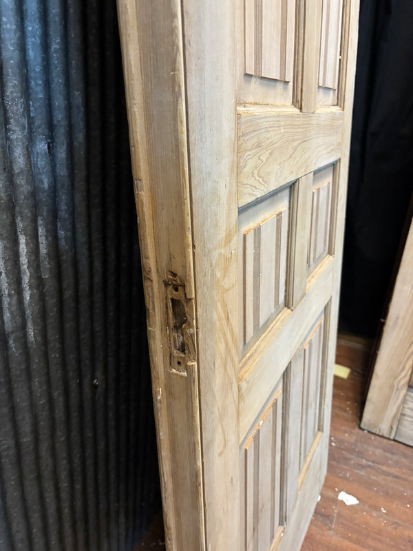 Pair of Heart Pine 7-Panel Doors GA21431