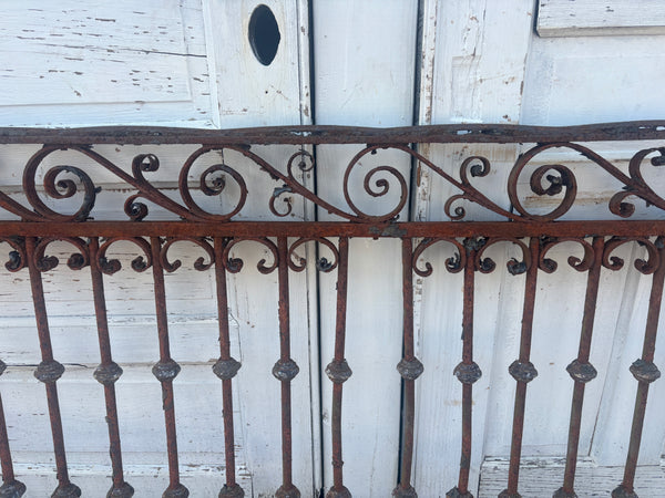 19 Feet of Iron Fence Panels GA21304