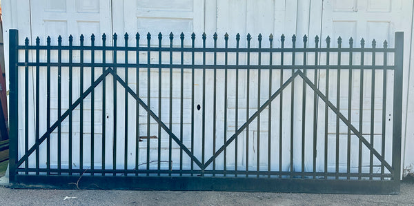 30 Ft Wide Aluminum Driveway Gate Pair GA20447